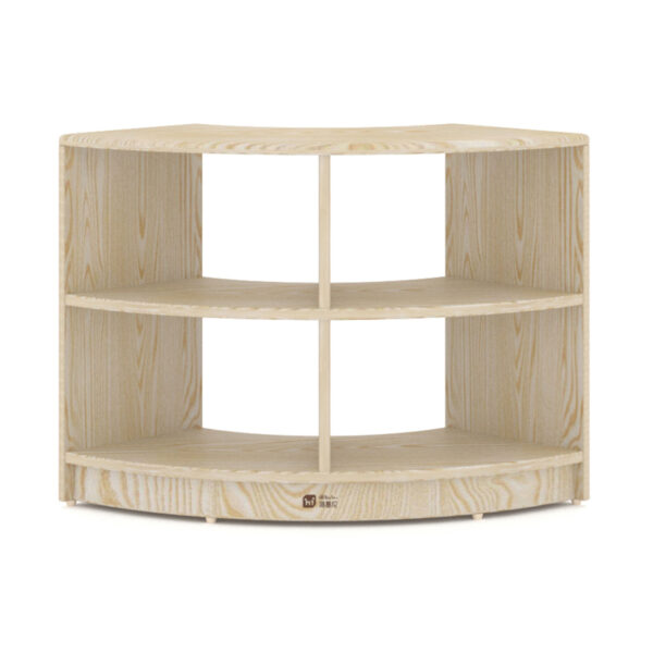 H04-046 Ash Noble 2-Layer 90° Curved Low Cabinet