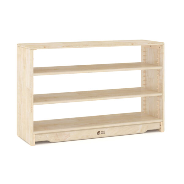 H05-021 Log 3-Layer Low Cabinet. Adjustable. No Back Panel