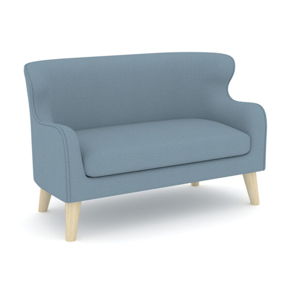 H11-004 Embrace Double Fabric Sofa.Sky Blue