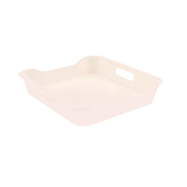 H13-014 U-Shaped Tray. Cream White