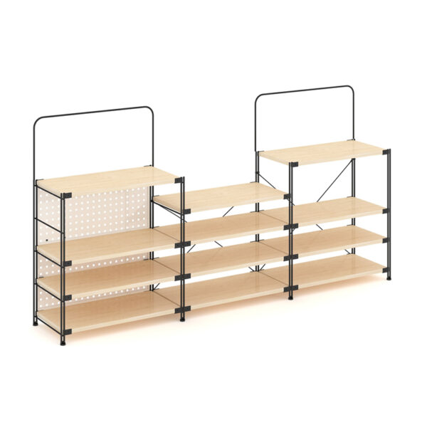 H14-029 Iron Storage Display Cabinet Combination