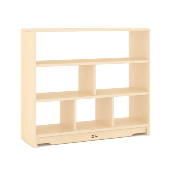 M01-019 Monteki 6-Compartment Toy High Cabinet. No Back Panel