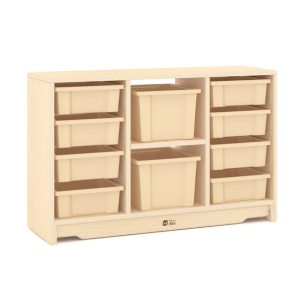 M01-041A Monteki 10-Compartment Classified Storage Cabinet. No Back Panel.