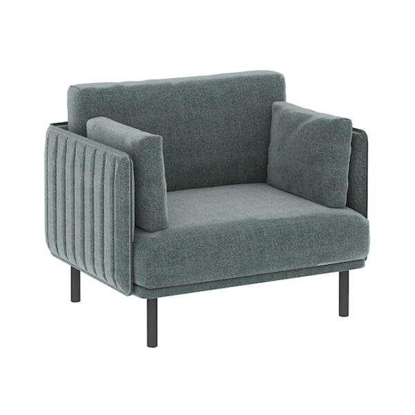 S04-024 Thousand Layer Sofa Single Seat Blue