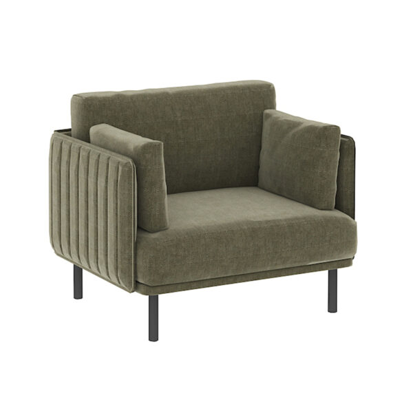 S04-024 Thousand Layer Sofa Single Seat Green